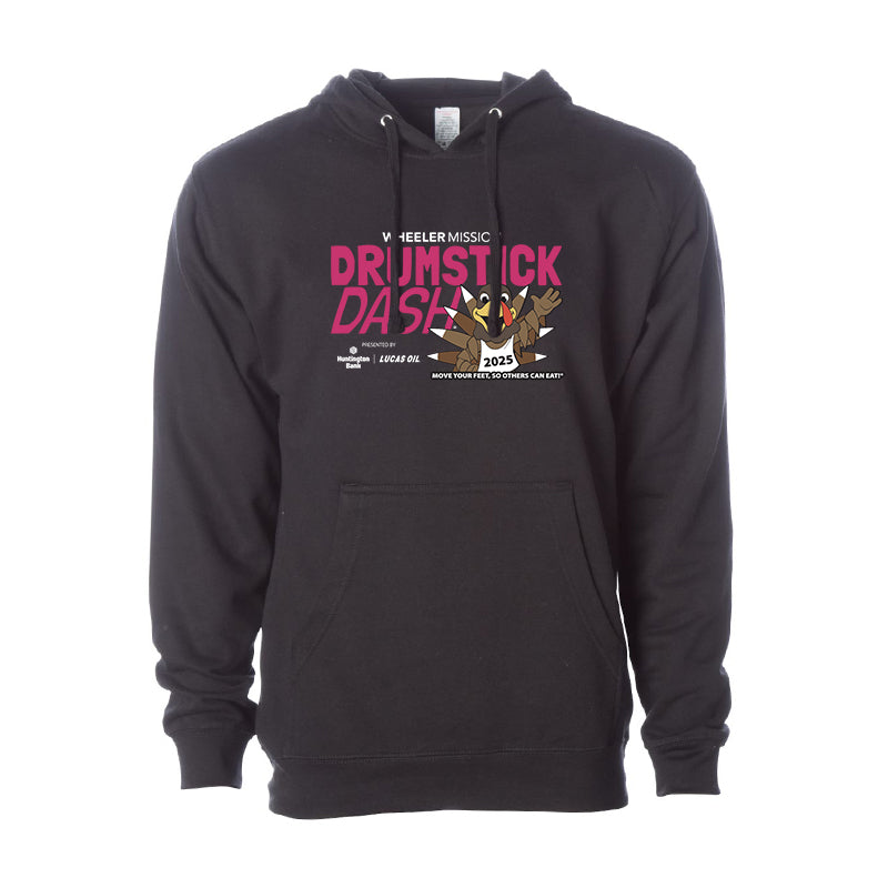 Adult Unisex Midweight Hooded Sweatshirt