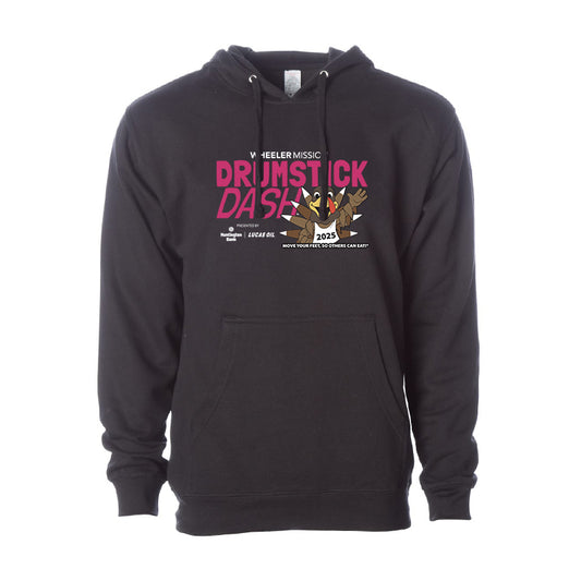 Adult Unisex Midweight Hooded Sweatshirt
