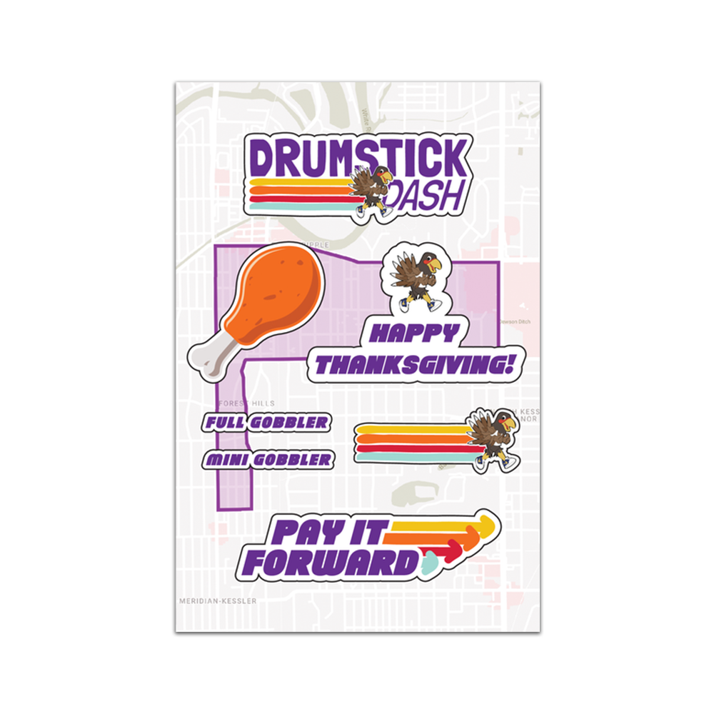 Drumstick Dash Sticker Sheet