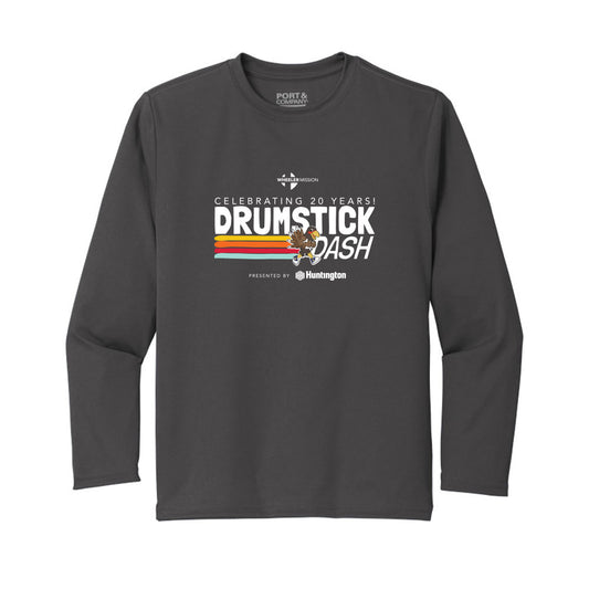 Drumstick Dash Youth Long Sleeve Performance Tee